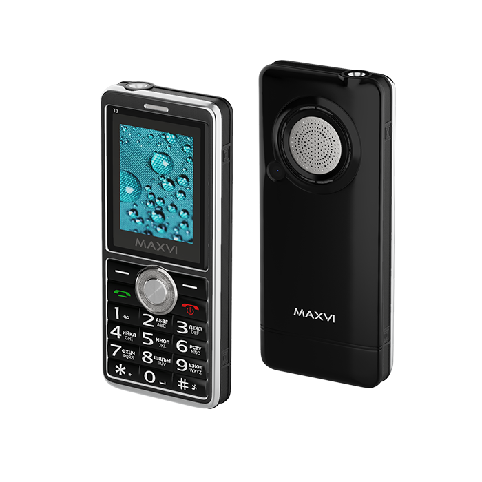 фото Мобильный телефон maxvi t3 (2 sim) black