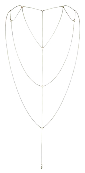 

Бикини-цепочка Bijoux Magnifique Back and Cleavage Chain gold, Золотистый