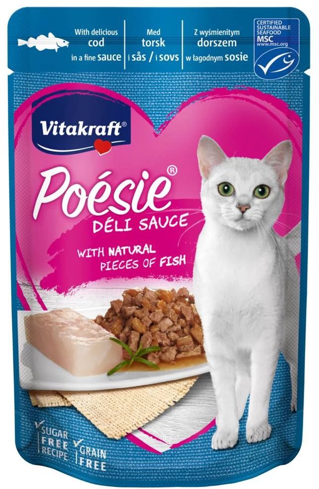 фото Влажный корм для кошек vitakraft poesie sauce, ассорти в соусе, 6шт по 85г