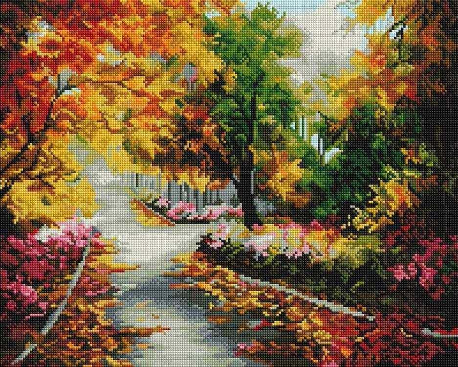 

Алмазная вышивка Белоснежка Осенняя мелодия, 40x50 см, Осенняя мелодия