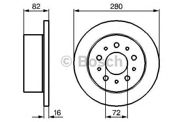 фото Тормозной диск bosch 0986479065