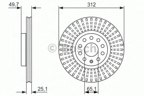 фото Тормозной диск bosch 0986479932