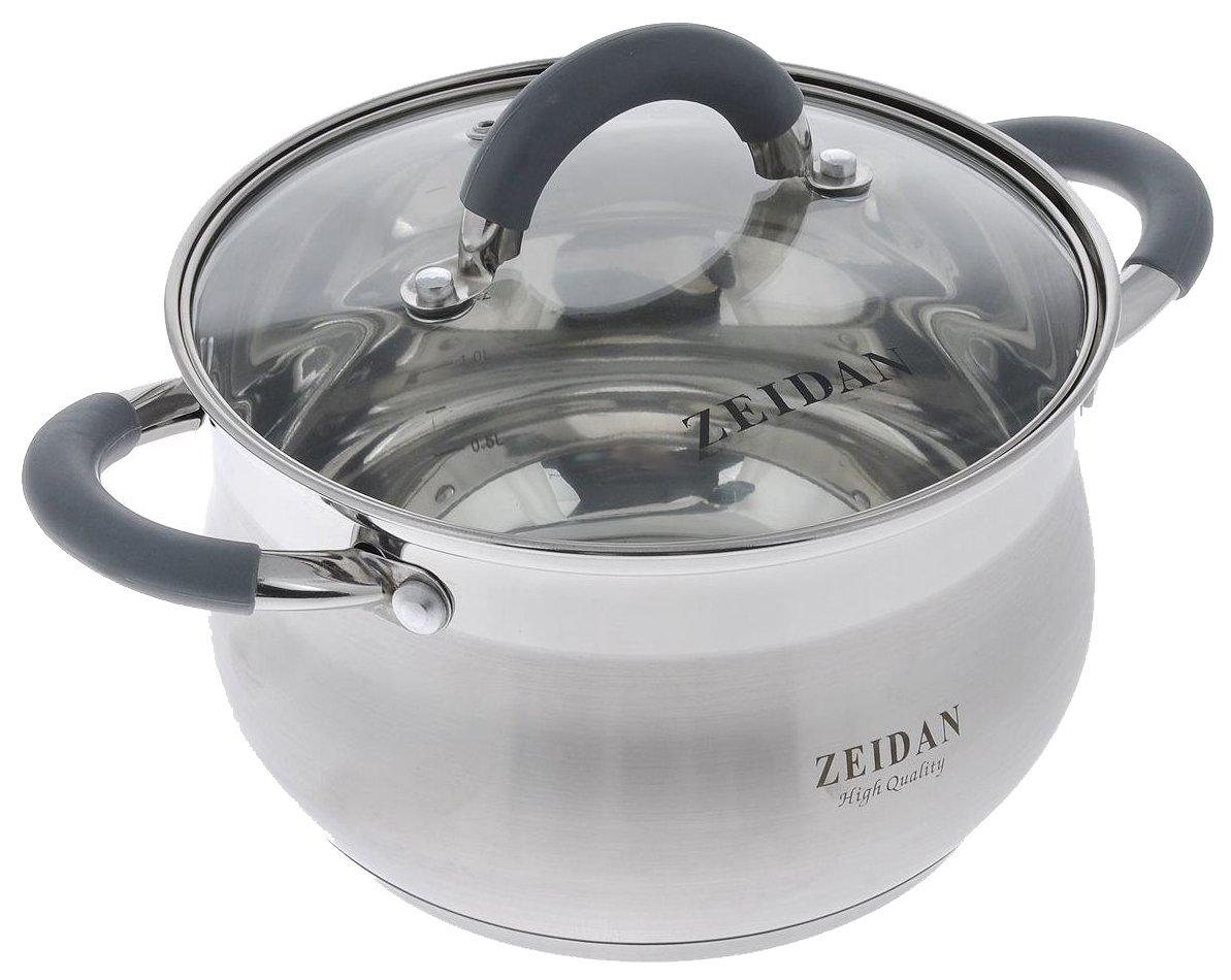 

Кастрюля Zeidan 50250 2,1 л серебристый