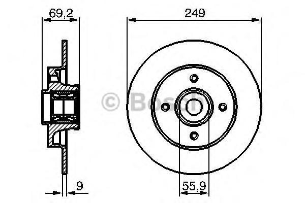 фото Тормозной диск bosch 0986479275