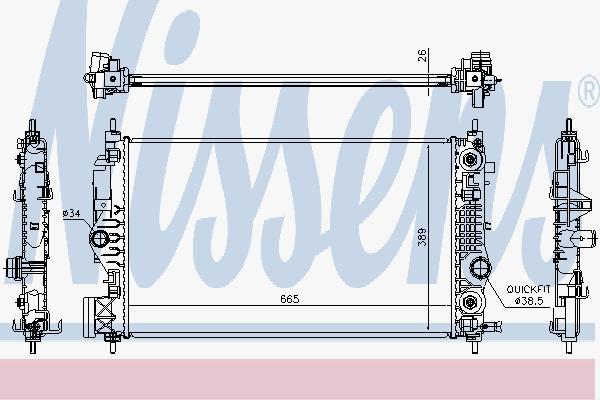 

Радиатор Nissens 630762