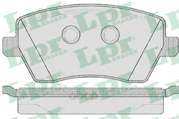 

Тормозные колодки Lpr передние для Nissan Micra 2003/Renault Clio 2005 05P867