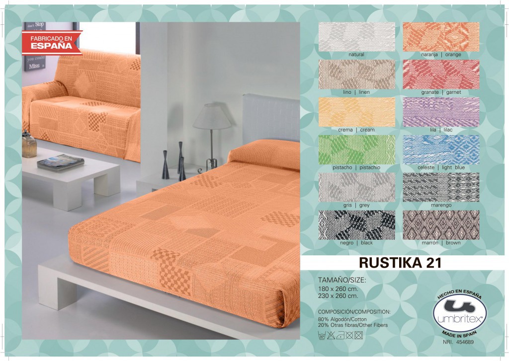 Покрывало плед UMBRITEX арт,Rustica21 orange разм,180х260