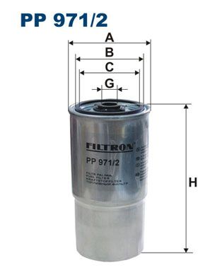 

Фильтр топливный FILTRON PP971/2