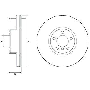 

Тормозной диск DELPHI BG9141C