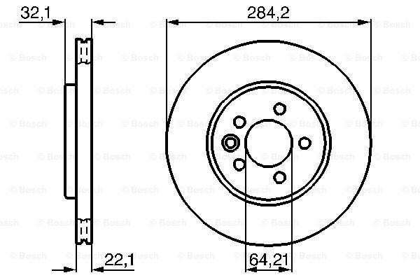 фото Тормозной диск bosch 0986478314