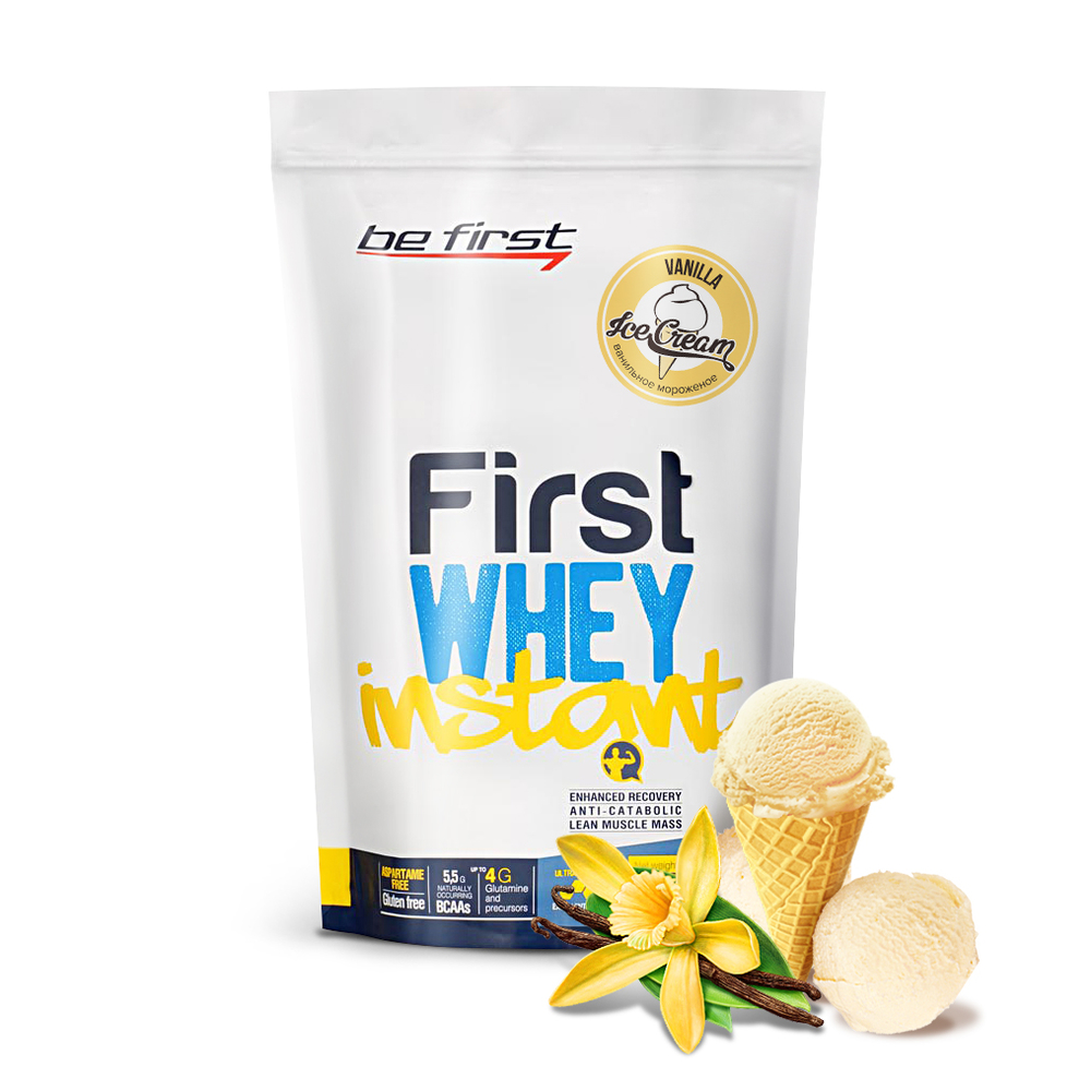 фото Протеин be first whey instant, 900 г, vanilla ice-cream