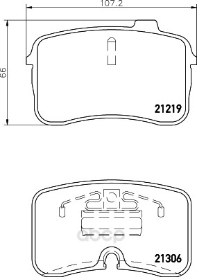 

Комплект тормозных колодок Hella 8DB355008201