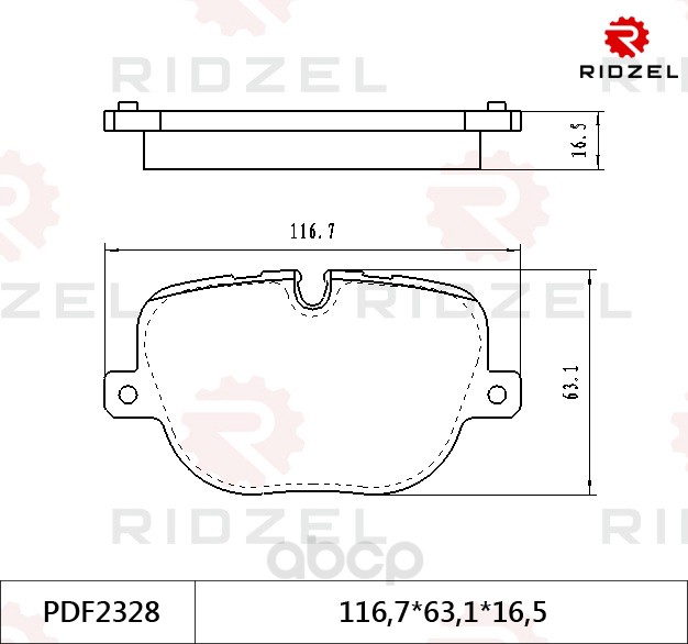 

Комплект тормозных колодок RIDZEL PDF2328