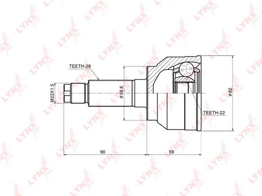 

Шрус LYNXauto CO-3639