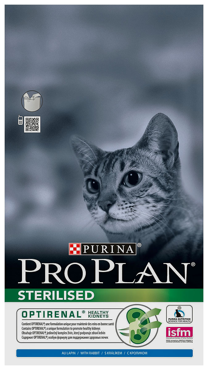 фото Сухой корм для кошек pro plan sterilised optirenal, кролик, курица, 1,5кг