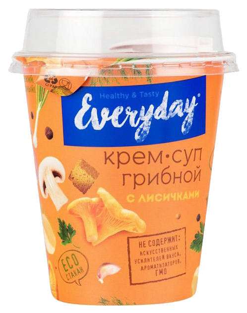 фото Крем-суп грибной everyday с лисичками и пшеничными сухариками 32 г