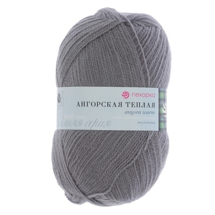 

Пряжа Пехорка ПЕХ,АНГ,Т,174 Ангорская тёплая 174 стальной, Серый, Ангорская тёплая