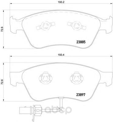

Колодки тормозные дисковые, комплект Hella 8DB355011-021