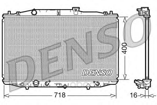 

Радиатор системы охлаждения honda accord 2.4i 03-08 Denso DRM40024