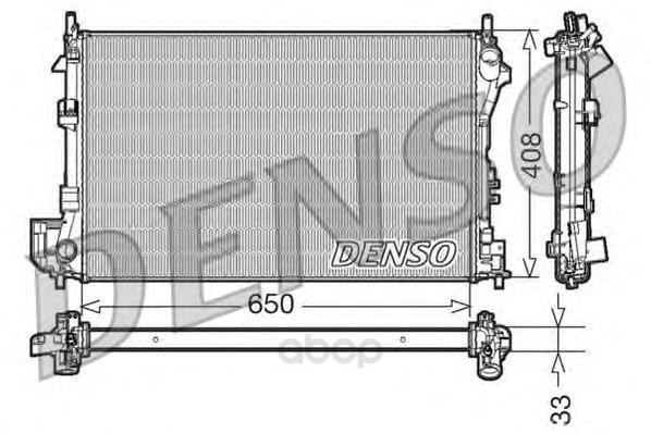 

Радиатор 650x408 Denso DRM20087