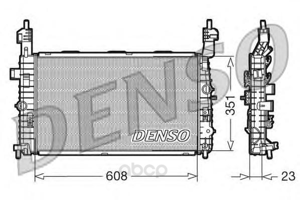 

Радиатор 608x351 Denso DRM20093
