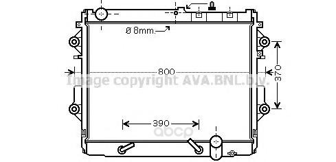 фото Pадиатор системы охлаждения акпп toyota landcruiser 07 ava to2490