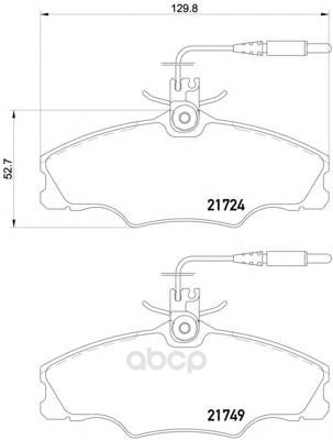 

Колодки тормозные дисковые передние peugeot 406 95-04, 406 break 96-04 Textar 2172402