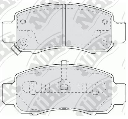 Тормозные колодки NiBK дисковые PN8804