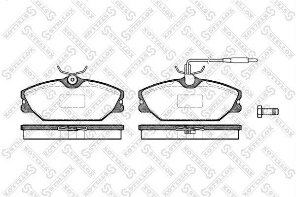 

Тормозные колодки Stellox дисковые 219012BSX