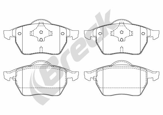 Тормозные колодки BRECK дисковые 219110070110