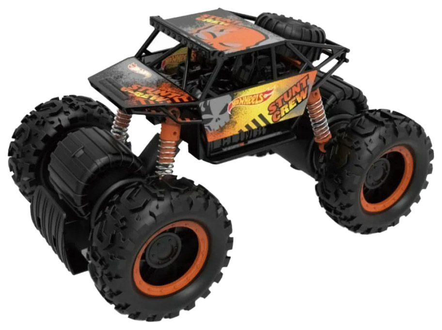 

Интерактивная игрушка Mattel Hot Wheels монстр-трак фрикционный, 1:16 черный
