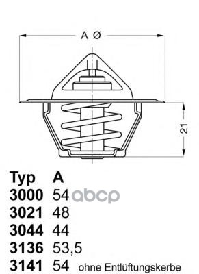 Термостат Wahler 302192D50