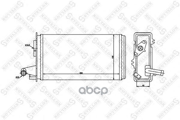 фото Радиатор печки stellox 1035006sx