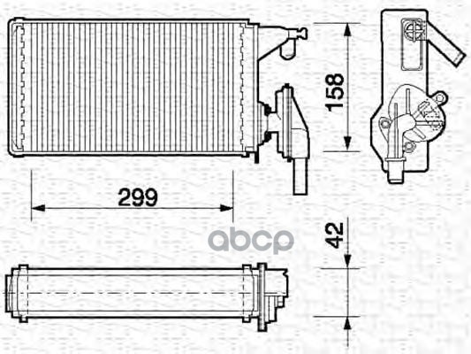 Радиатор отопителя Magneti Marelli 350218063000 5743₽