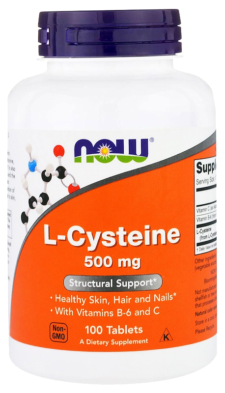 Многокомпонентный препарат NOW L-Cysteine 100 табл., США  - купить