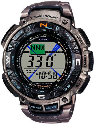 фото Наручные часы электронные мужские casio pro trek prg-240t-7e