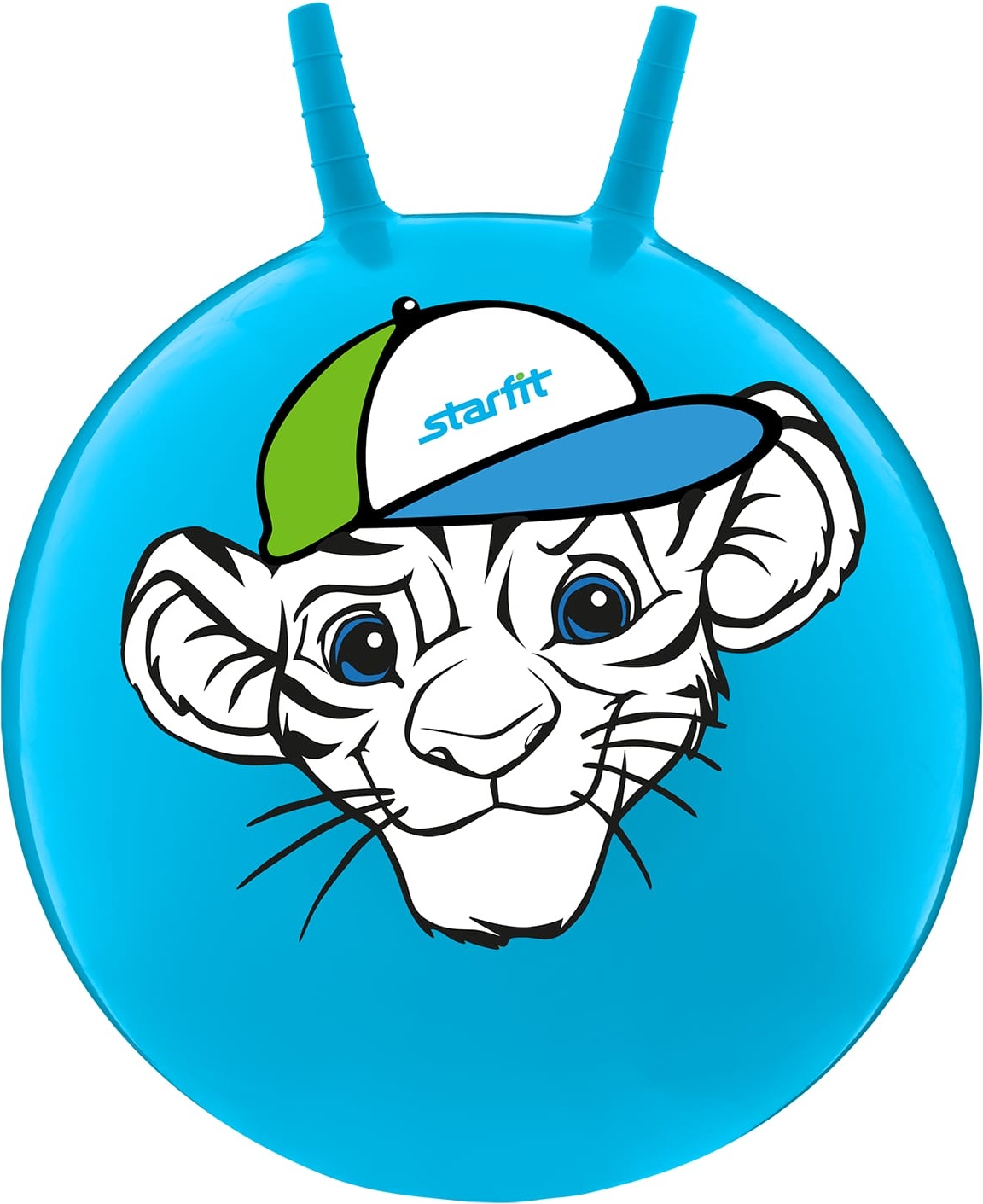

Мяч StarFit Тигренок с рожками синий, 55 см, Тигренок с рожками