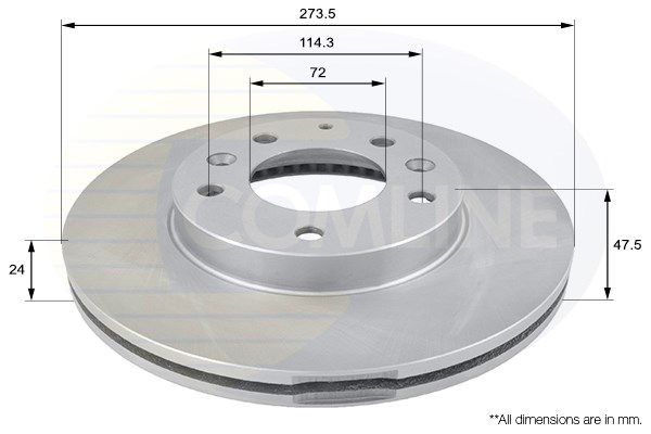 фото Тормозной диск comline adc0443v