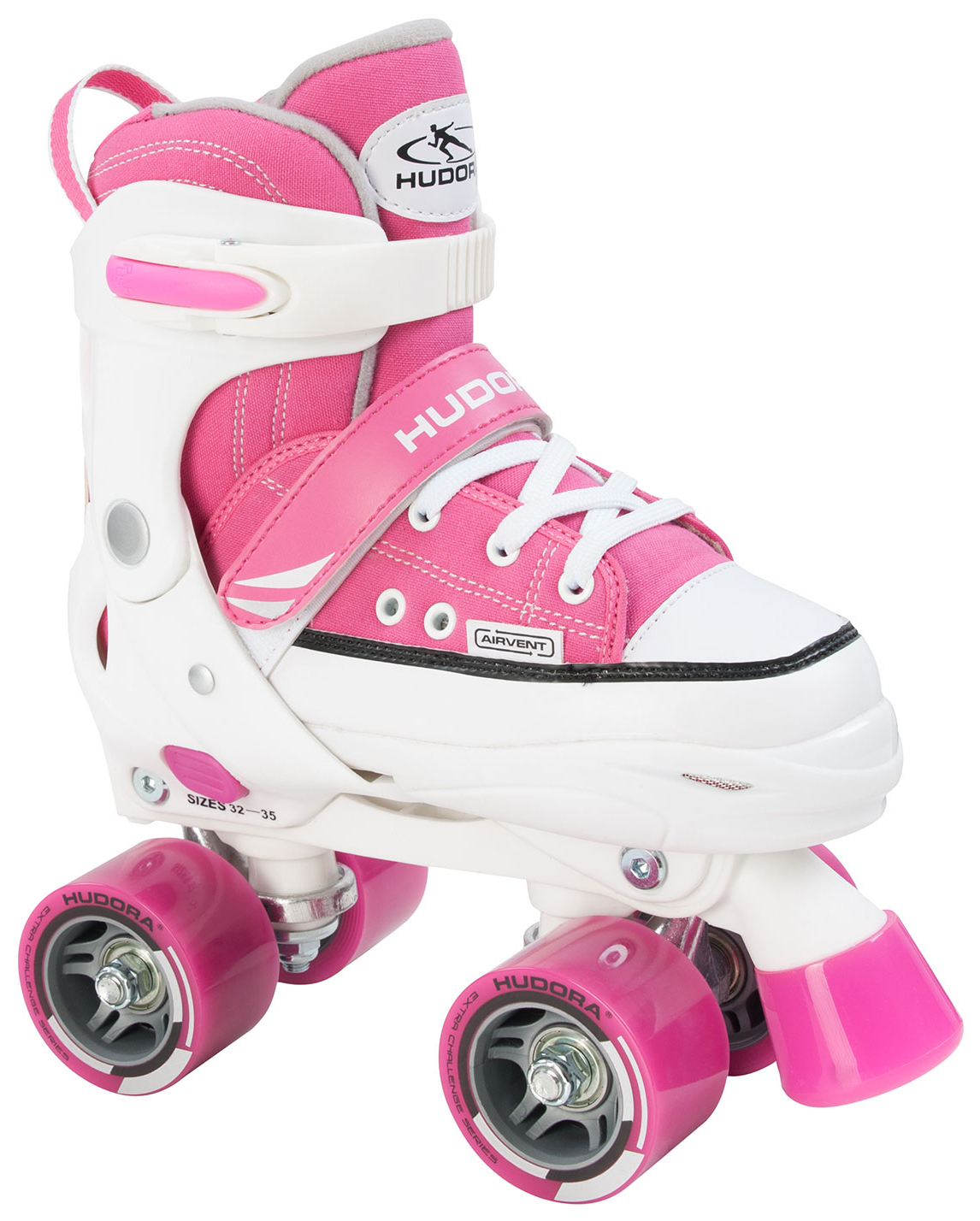 Роликовые коньки раздвижные детские Hudora Roller Skates р. 36-39 Розовые hudora фигурные коньки julia