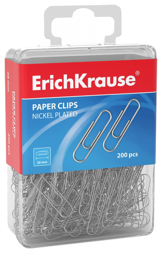 

Скрепки металлические ErichKrause 28мм, 200 шт