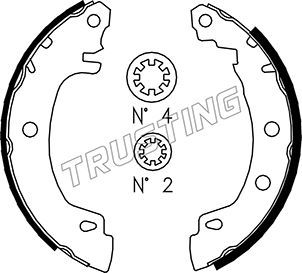 

Комплект тормозных колодок TRUSTING 088.225