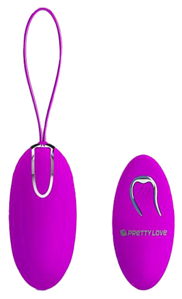 Виброяйцо с нежными волнистыми ребрышками Jacqueline на пульте ДУ