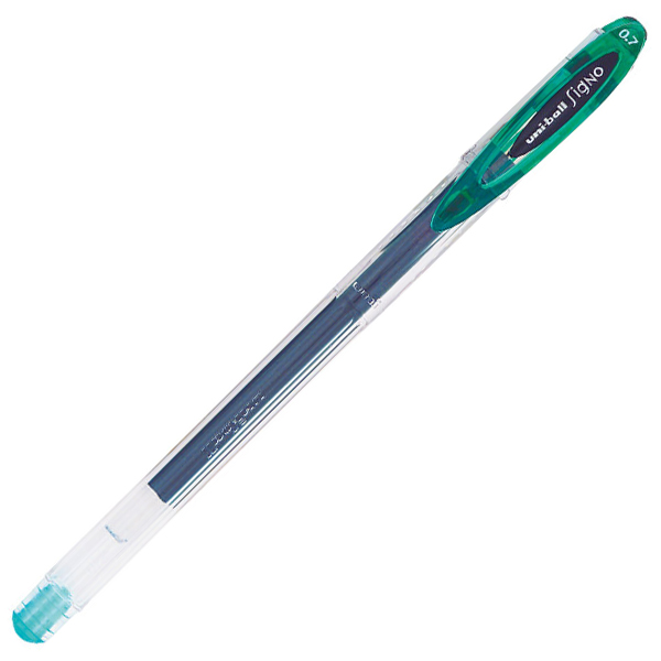 Ручка гелевая UNI Mitsubishi Pencil Signo UM-120, зеленая, 0,7 мм, 1 шт.