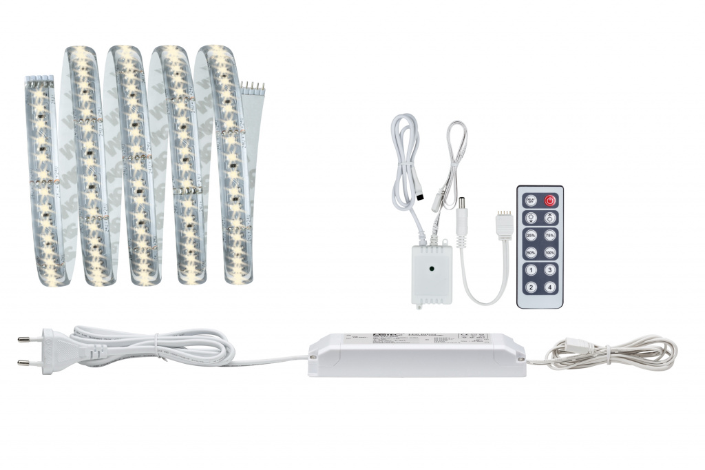 

Лента светодиодная Paulmann MaxLED 1000 1.5м 20Вт 1650лм 2700К 230/24В комплект 70800