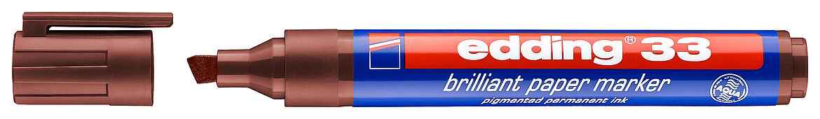 

Пигментный маркер edding Brilliant на водной основе 1-5 мм, скошенный наконечник, Коричневый