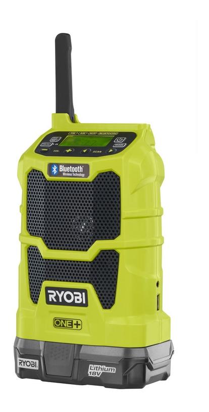 Аккумуляторный радиоприемник для стройплощадки Ryobi R18R-0 5133002455