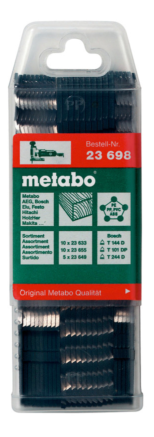 Набор пилок для лобзика metabo 623698000