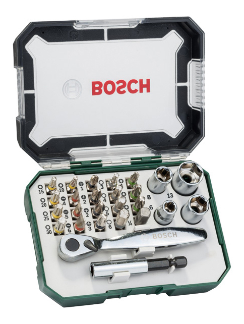 Набор бит для дрелей, шуруповертов Bosch 2607017322 набор коронок для дрелей шуруповертов зубр 29870 h7