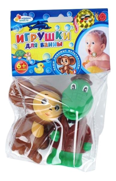 

Набор для купания "играем вместе" 101r-pvc, Разноцветный, Чебурашка и крокодил Гена