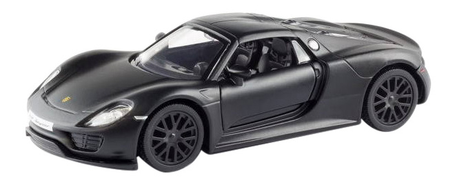 Купить Машина металлическая Uni-Fortune 1:32 Porsche 918 Spyder инерционная черный матовый,